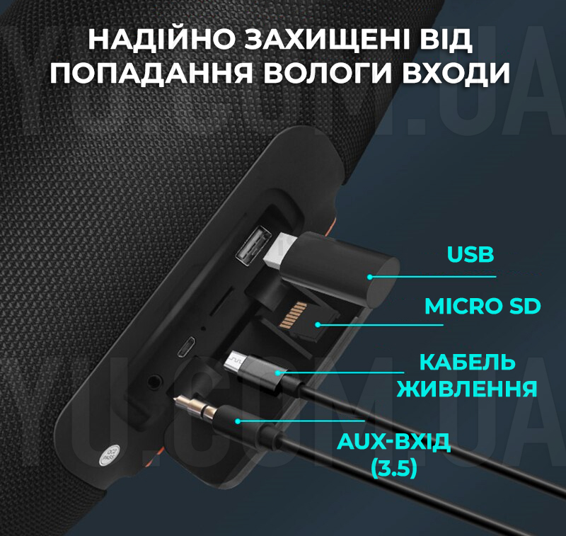 Портативна колонка Bluetooth Boombox B15 з LED-підсвічуванням та підтримкою USB/MicroSD/FM-радіо Портативна колонка Bluetooth Boombox B15 з LED-підсвічуванням та підтримкою USB/MicroSD/FM-радіо